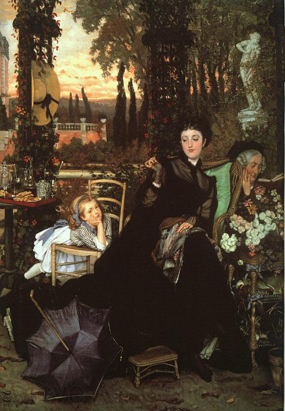 James Tissot Une Veuve  (A Widow) Norge oil painting art